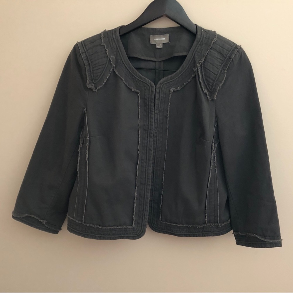 5/$25 Sussan Short Gray Jacket Size 12